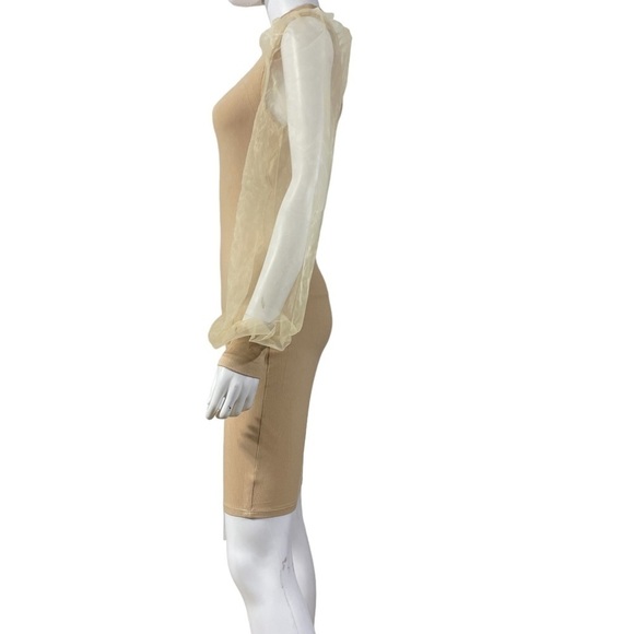 Women’s Beige Mesh Sleeve Dress
New - Picture 4 of 8